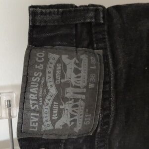 Levi's Men's Black 511 36x32 Pants